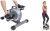 Sunny Health & Fitness Under Desk Mini Exercise Cycle Bike + Sunny Health & Fitness Total Body Step Machine SF-S0978 Gray